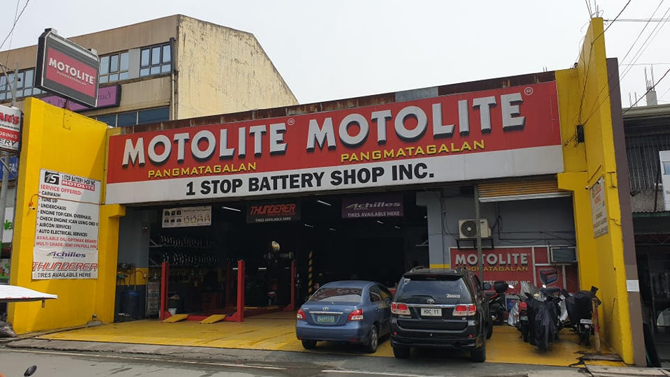 one stop battery shop novaliches car shop flagship facade bulacan quezon city north metro manila auto repair